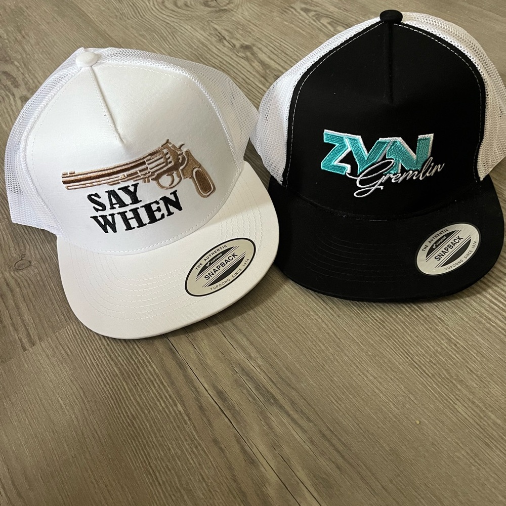 Black and White Trucker Hat